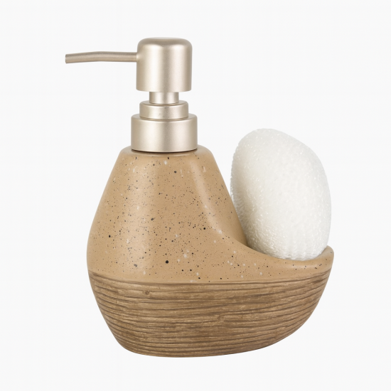 Дозатор за течен сапун с отделение за гъба