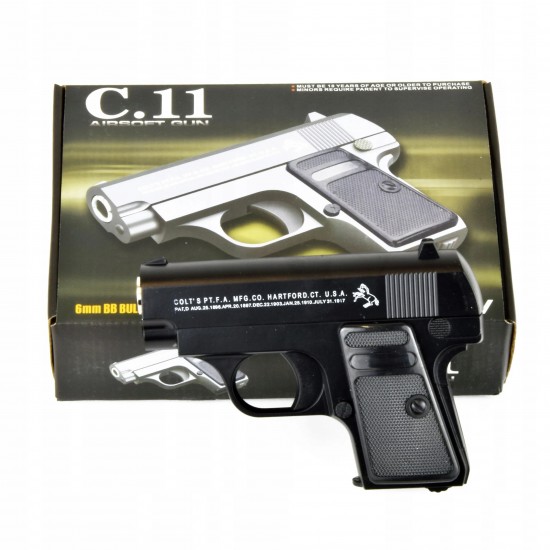 Airsoft пистолет C.11 – компактна реплика с пластмасови BB топчета