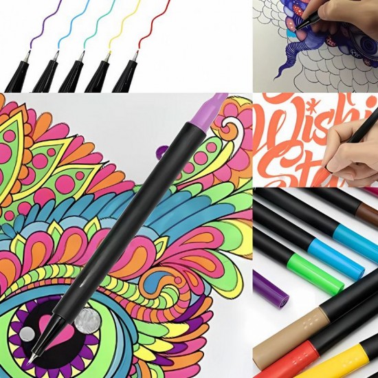 Комплект акварелни маркери за рисуване – 100 цвята