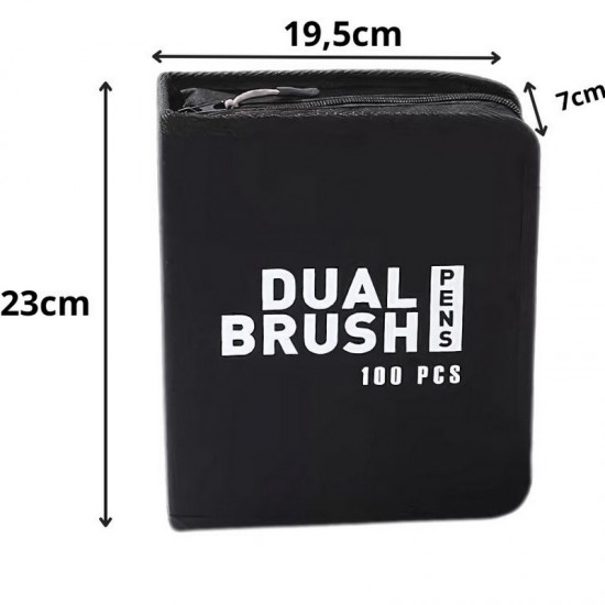 Комплект акварелни маркери за рисуване – 100 цвята