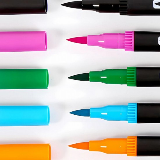 Комплект акварелни маркери за рисуване – 100 цвята