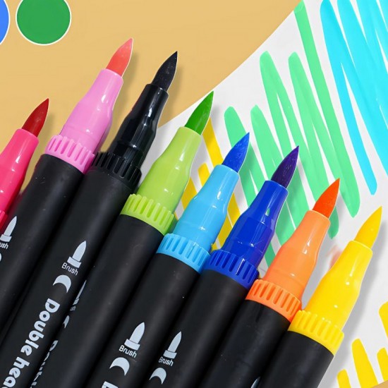 Комплект акварелни маркери за рисуване – 100 цвята