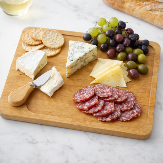 Бамбукова дъска за сервиране