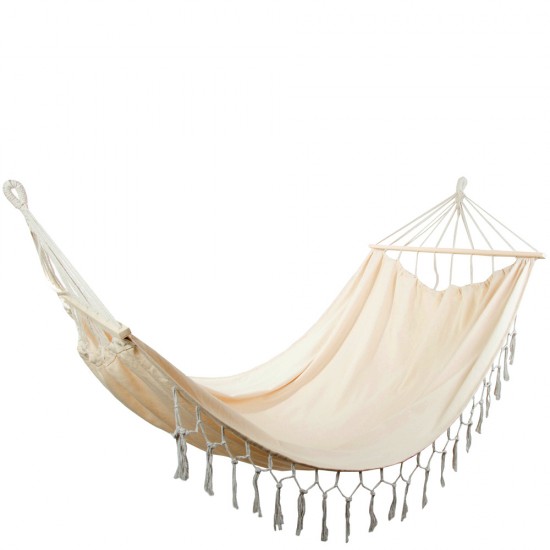Бохо хамак за двама с дървени рамки - 200х150 см