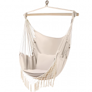 Бразилски стол хамак GARDLOV с 2 възглавници – 120 кг