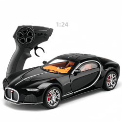 Метална количка Bugatti Atlantic 1:24 с радиоконтрол и пушещ ефект