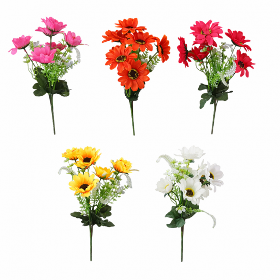 Реалистичен букет изкуствени гербери