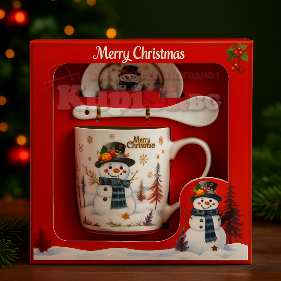 Коледна чаша за кафе, Дядо Коледа и Снежко