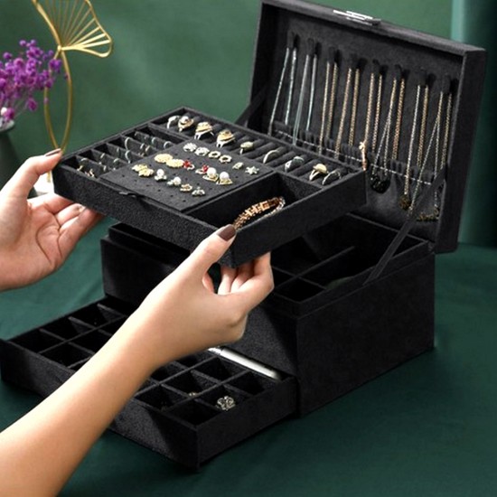 Луксозна Кутия за Бижута - органайзер на Две Нива