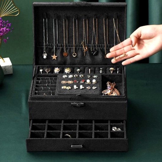 Луксозна Кутия за Бижута - органайзер на Две Нива
