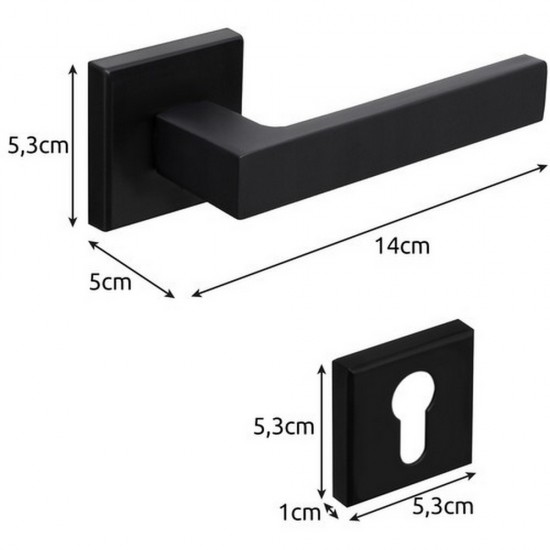 Черни дръжки за интериорна врата