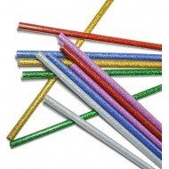 Цветни силиконови пръчки за пистолет 7мм - 8 броя
