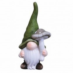 Керамична фигура джудже с гъба