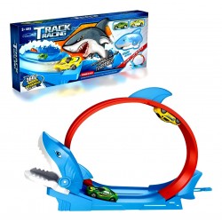 Детска състезателна писта Shark Track – С 360º лупинг и 2 колички
