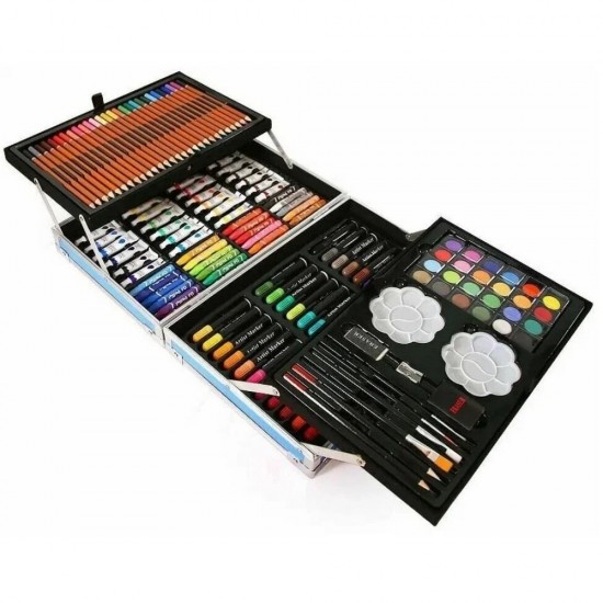 Голям детски комплект за рисуване в куфарче