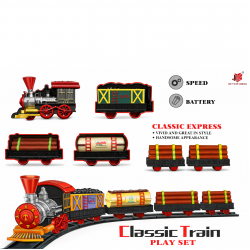 Влак на батерии локомотив с 4 вагона