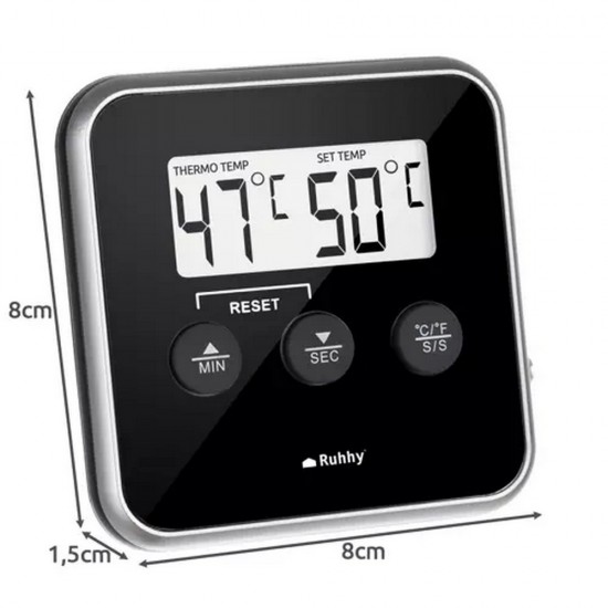 Готварски термометър със сонда - дигитален