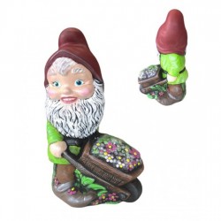 КЕРАМИЧНА ГРАДИСНКА ФИГУРА ДЖУДЖЕ С КОЛИЧКА