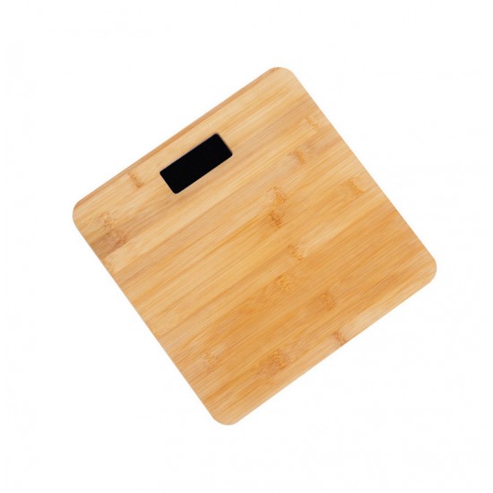 Електронен кантар за тегло с бамбукова повърхност до 180 кг