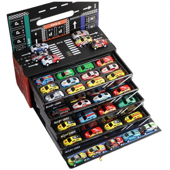 Детски гараж с коли - 48 броя