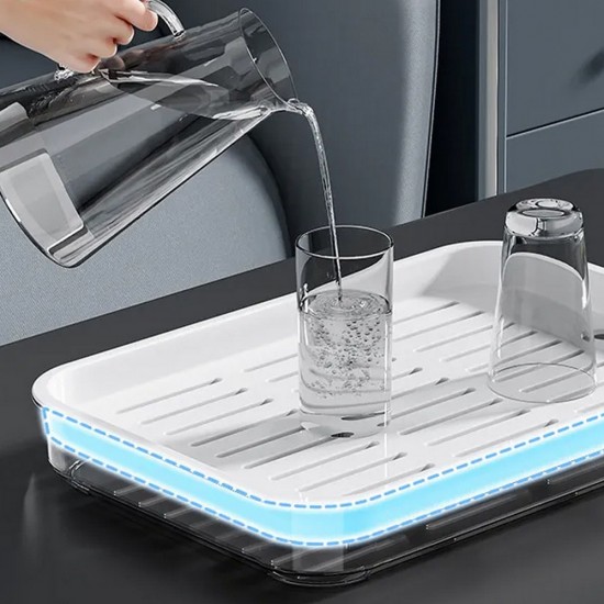 Поднос за сервиране с отцедник