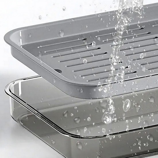 Поднос за сервиране с отцедник