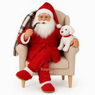 Луксозен Дядо Коледа на стол