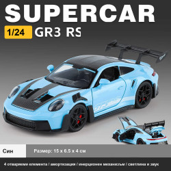 Метална количка Porsche 911 GT3 RS 992 1:24 със светлини и звук