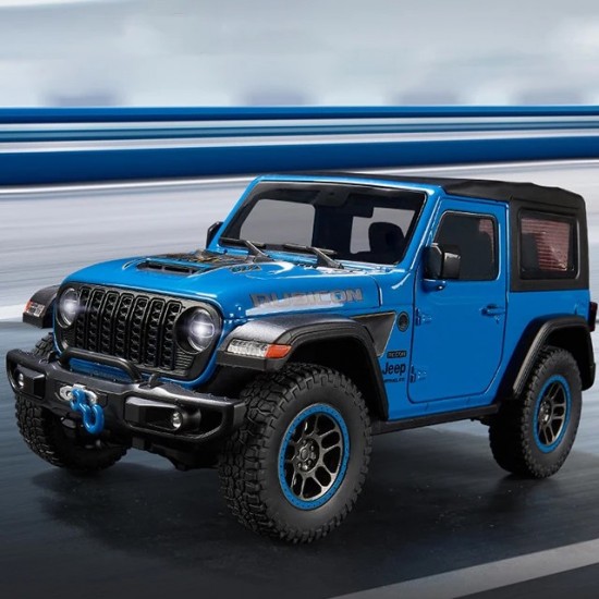 Метална офроуд количка - Jeep Rubicon 1:18