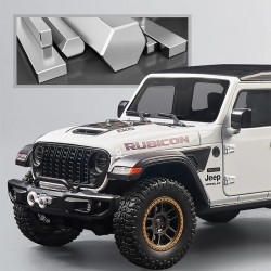 Метална офроуд количка - Jeep Rubicon 1:18