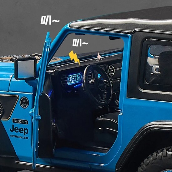 Метална офроуд количка - Jeep Rubicon 1:18