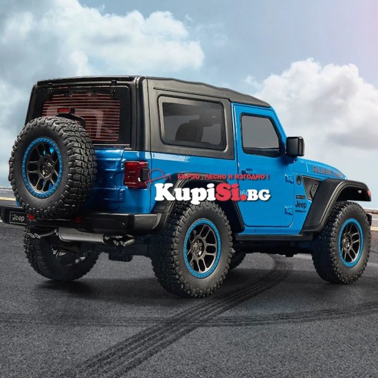 Метална офроуд количка - Jeep Rubicon 1:18