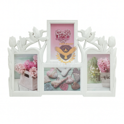 Рамка колаж за 4 снимки с цветя