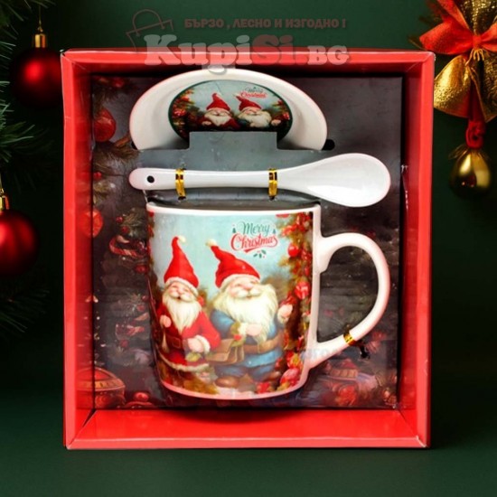 Коледна чаша за подарък 