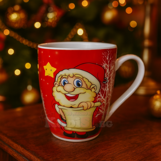 Коледна чаша за кафе - Писмо до Дядо Коледа