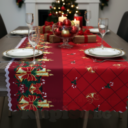 Коледна покривка за маса 140х180 см.