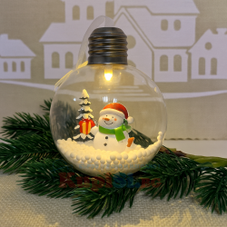 Прозрачна, Коледна топка за елха