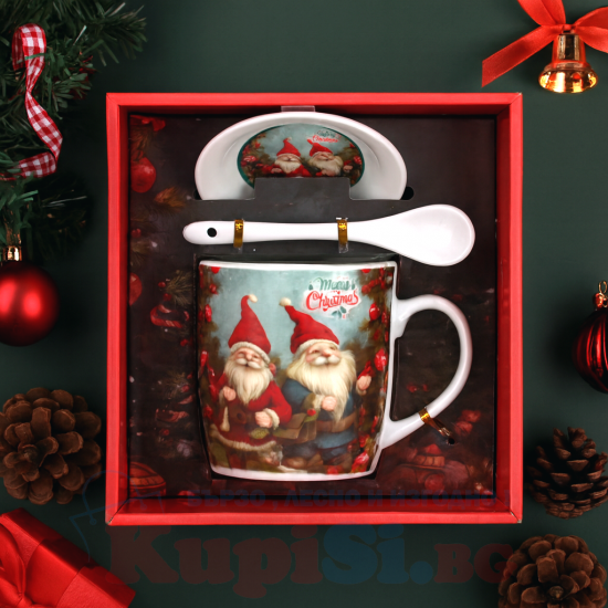 Коледна чаша за подарък 