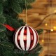 Комплект Коледни топки за елха, Червени, 5 броя