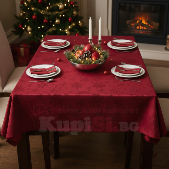Коледни покривки за маса - 4 размера
