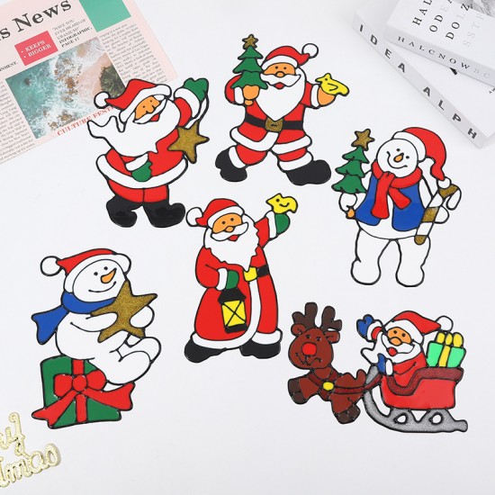 3 броя силиконови Коледни стикери