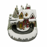 Коледна украса с влакче