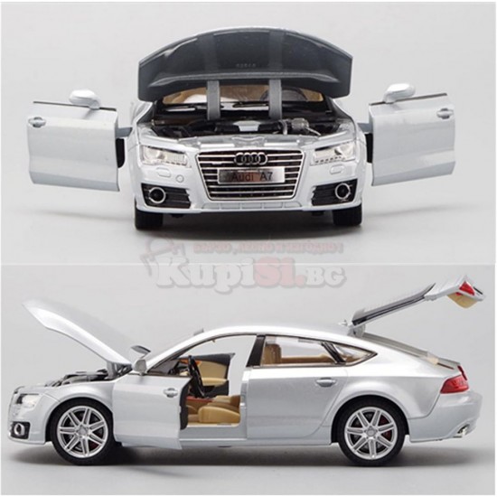 Колекционерска метална кола Audi A7, мащаб 1:24