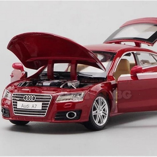 Колекционерска метална кола Audi A7, мащаб 1:24