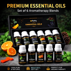 Комплект ароматни масла RUHHY – 6 бр. х 10 мл за дифузер и овлажнител