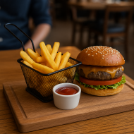 Метална кошничка за сервиране