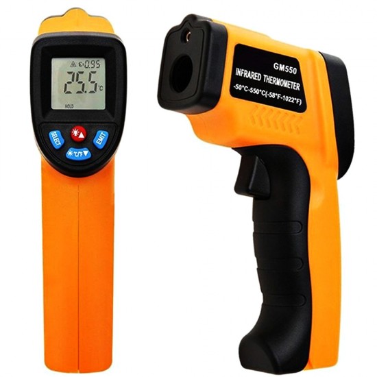 Инфрачервен лазерен термометър -50 до +550°C