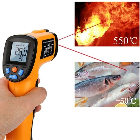 Инфрачервен лазерен термометър -50 до +550°C