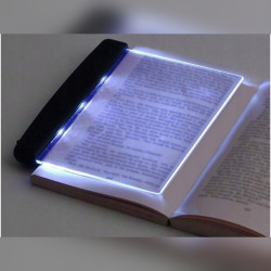 LED лампа за четене на книга с прозрачен панел 17×11 см