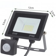LED Прожектор 20W със Сензор